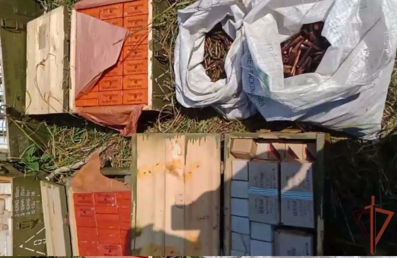 Росгвардейцы обнаружили крупный схрон вооружения противника в Запорожской области