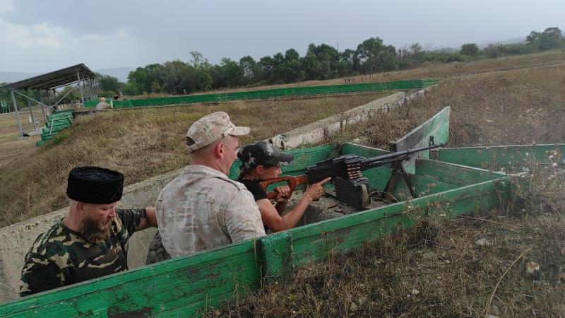 Кубанский казачий центр «Баско» на военно-полевом сборе Таманского отдела Кубанского казачьего войска, 2022г.