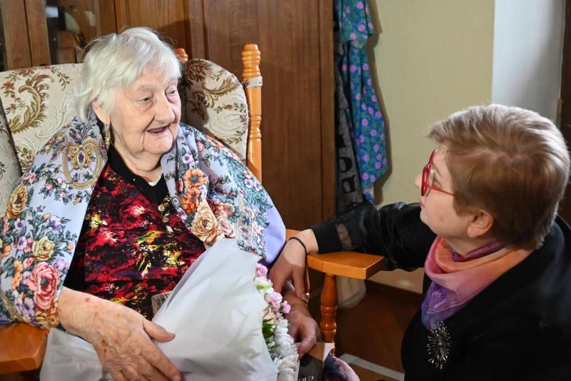 Ветеран из Видного отметила 100-летний юбилей