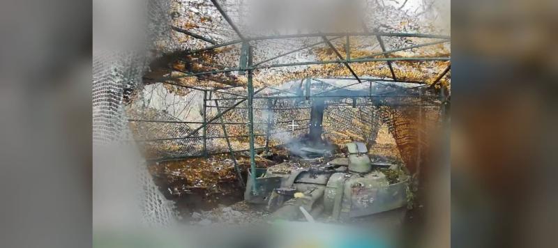 Бойцы «Стальной» бригады Росгвардии уничтожили самоходку ВСУ производства США на Харьковском направлении